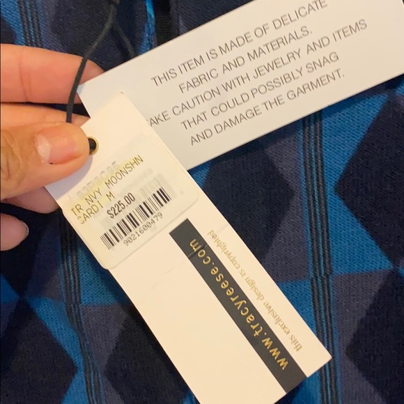 NWT Tracy Reese Navy Moonshine Cardigan! - Picture 8 of 10